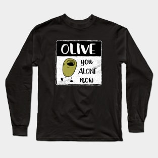 Olive You Alone Fun Fruit Pun II Long Sleeve T-Shirt